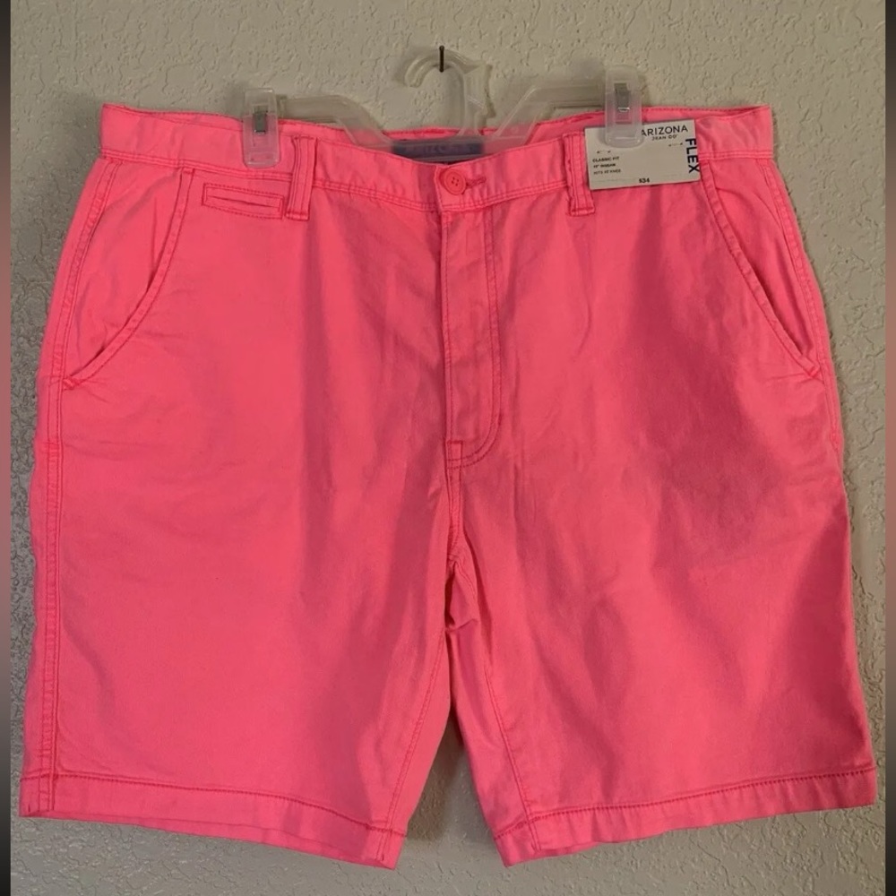ARIZONA JEANS Co Hot Pink Flex Short Classic Men's SIZE 40 NWT